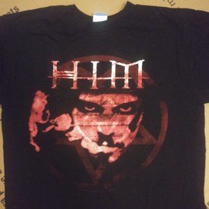 HIM Killing Ville Face Vintage T-Shirt (Size Medium) NEW Heartagram Love Metal